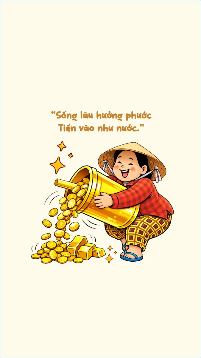 Sống lâu hưởng phước, tiền vô như nước
