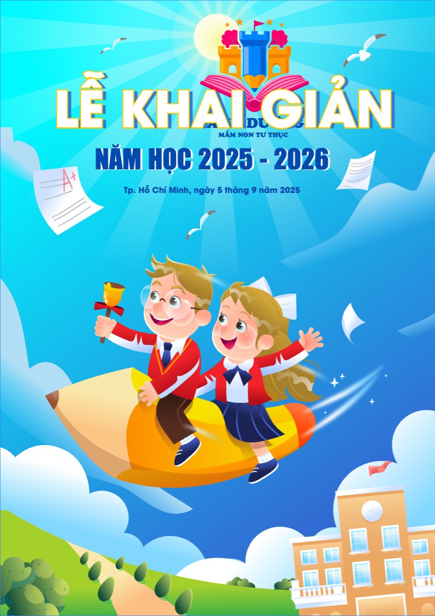 Tựu trường, đến trường, nhập học, khai giảng, giáo dục, education, school, trường học, dễ thương, cute, chibi, hoạt hình, cartoon