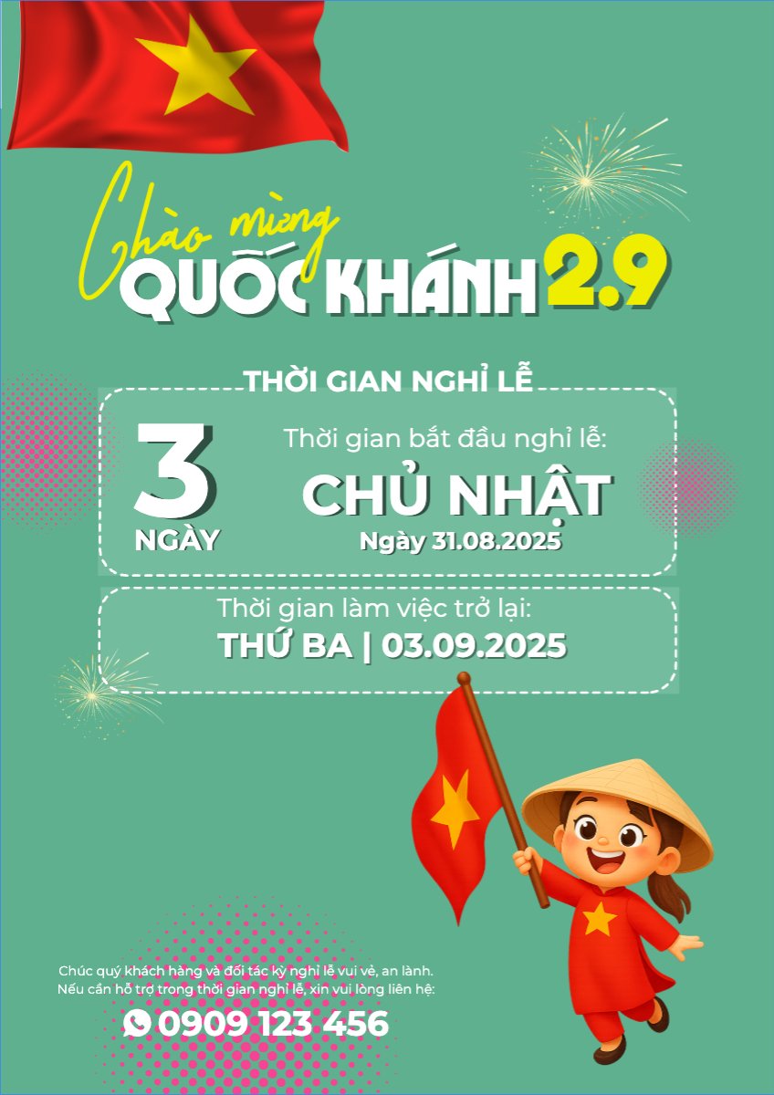 2/9, Quốc Khánh, lễ hội, thông báo, lịch nghỉ, Việt Nam, sự kiện, dễ thương, cute, chibi, hoạt hình, cartoon