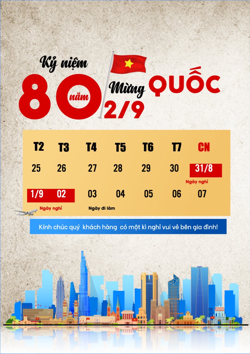2/9, Quốc Khánh, lễ hội, thông báo, lịch nghỉ, Việt Nam, sự kiện, event, cổ điển, vintage, retro, classic