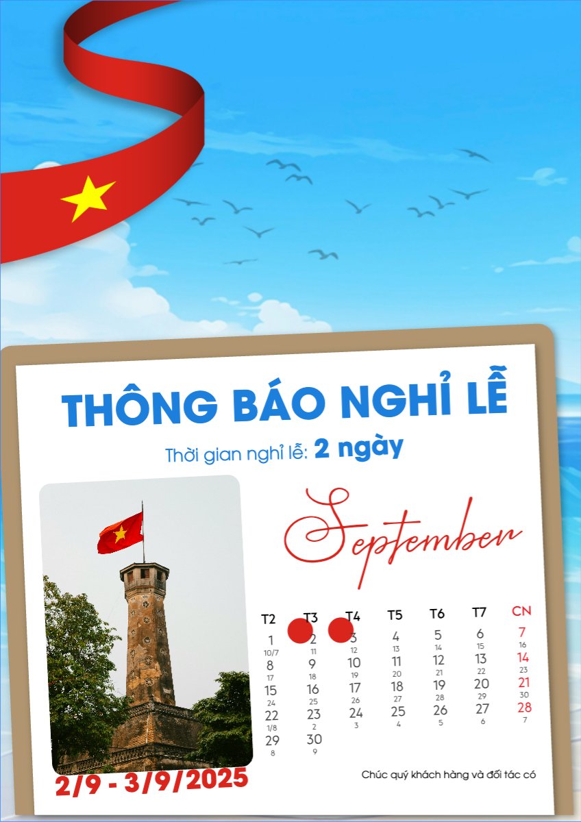 2/9, Quốc Khánh, lễ hội, thông báo, lịch nghỉ, Việt Nam, sự kiện, event, hiện đại, modern