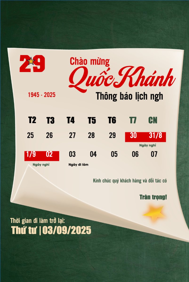 2/9, Quốc Khánh, lễ hội, thông báo, lịch nghỉ, Việt Nam, sự kiện, event, hiện đại, modern