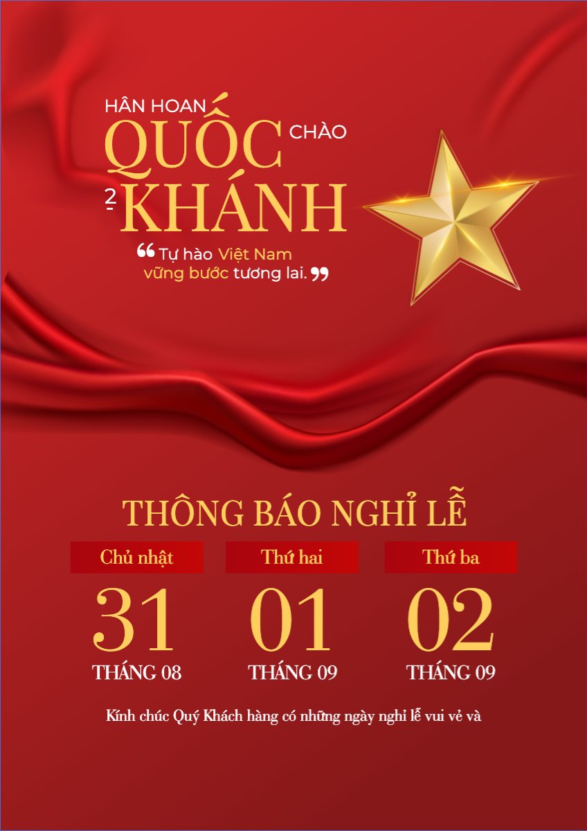 2/9, Quốc Khánh, lễ hội, thông báo, lịch nghỉ, Việt Nam, sự kiện, event, hiện đại, modern