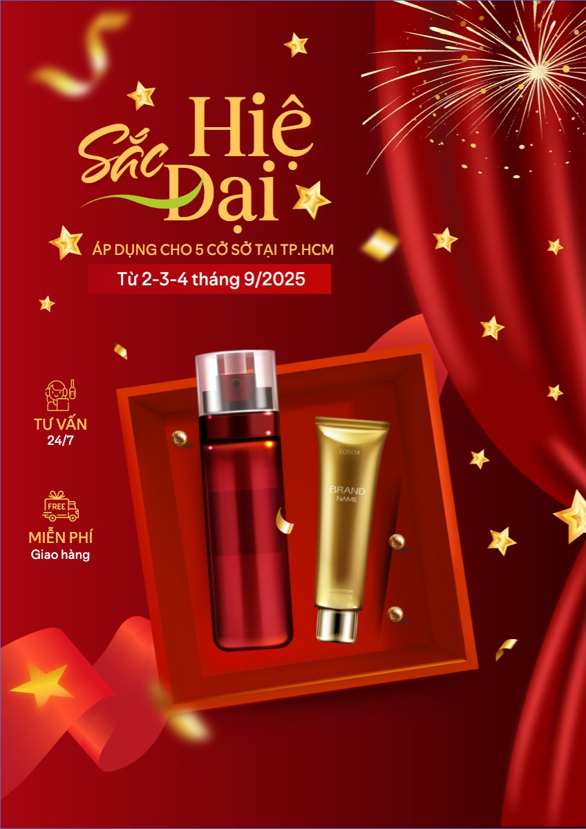2/9, Quốc Khánh, lễ hội, Việt Nam, làm đẹp, spa, beauty, thẩm mỹ, skincare, hiện đại, modern	