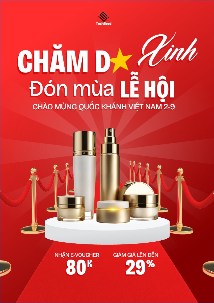 2/9, Quốc Khánh, lễ hội, Việt Nam, làm đẹp, spa, beauty, thẩm mỹ, skincare, hiện đại, modern