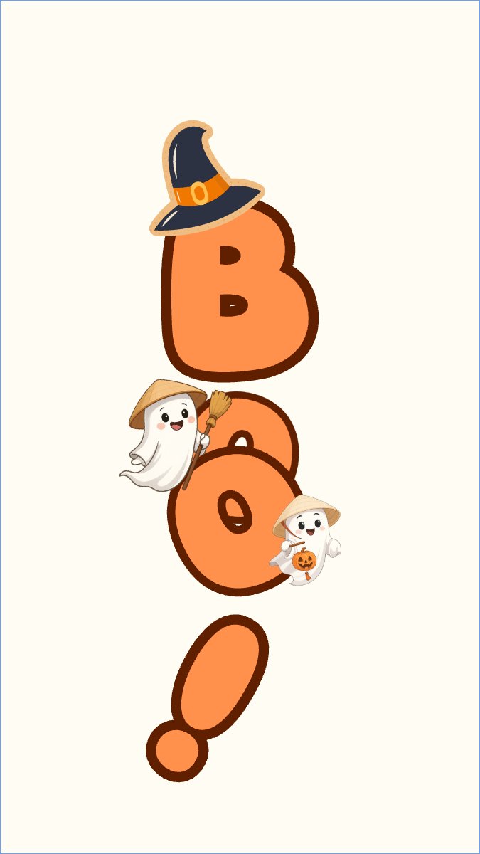 Halloween, lễ hội ma quái, sự kiện, event, dễ thương, cute, chibi, hoạt hình, cartoon