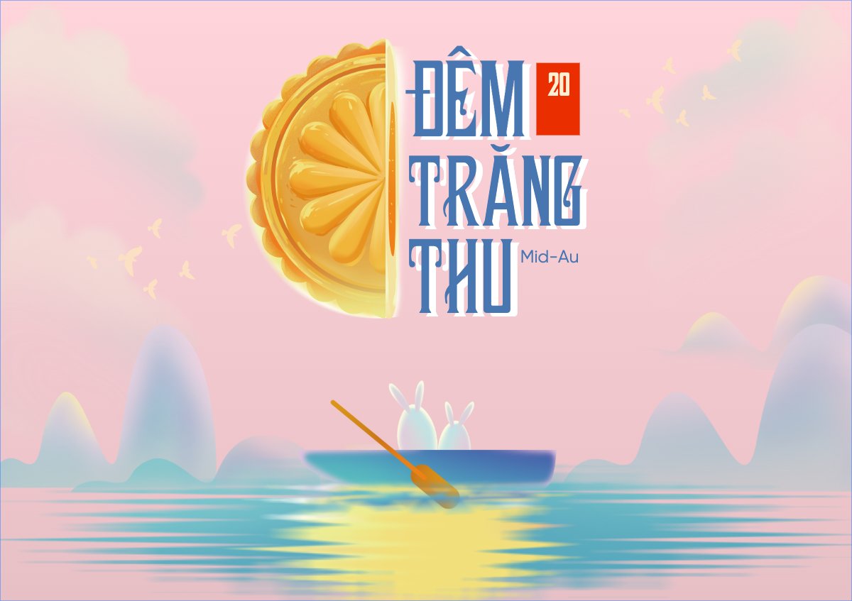 Trung thu, Tết Đoàn Viên, mid-autumn festival, sự kiện, event, dễ thương, cute, chibi, hoạt hình, cartoon
