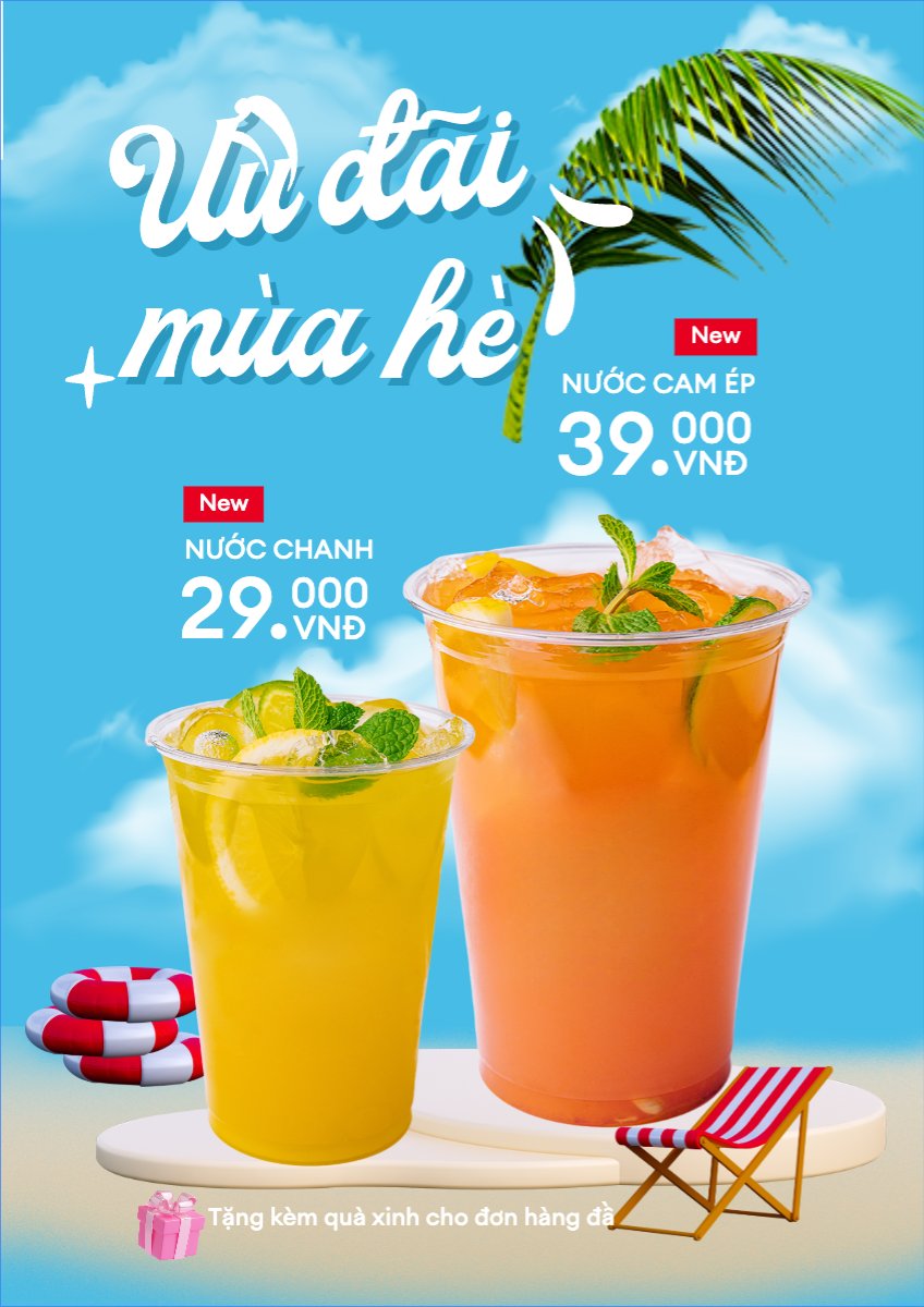 Nước ép, nước uống, juice, giải khát, F&B, drink, dễ thương, hiện đại,modern