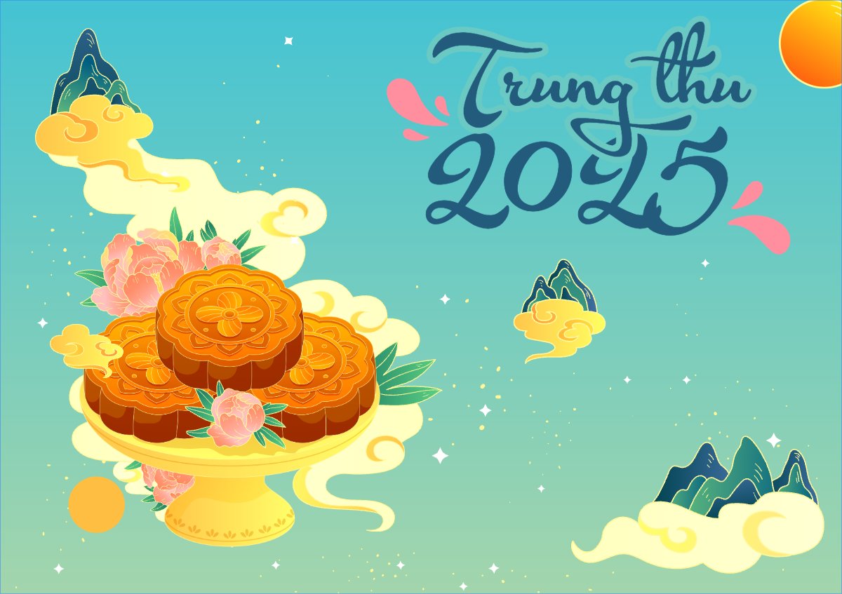 Trung thu, Tết Đoàn Viên, mid-autumn festival, sự kiện, event, dễ thương, cute, chibi, hoạt hình, cartoon