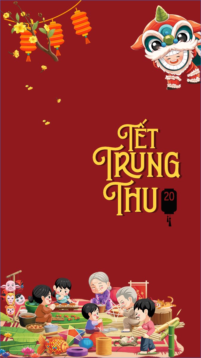 Trung thu, Tết Đoàn Viên, mid-autumn festival, sự kiện, event, dễ thương, cute, chibi, hoạt hình, cartoon