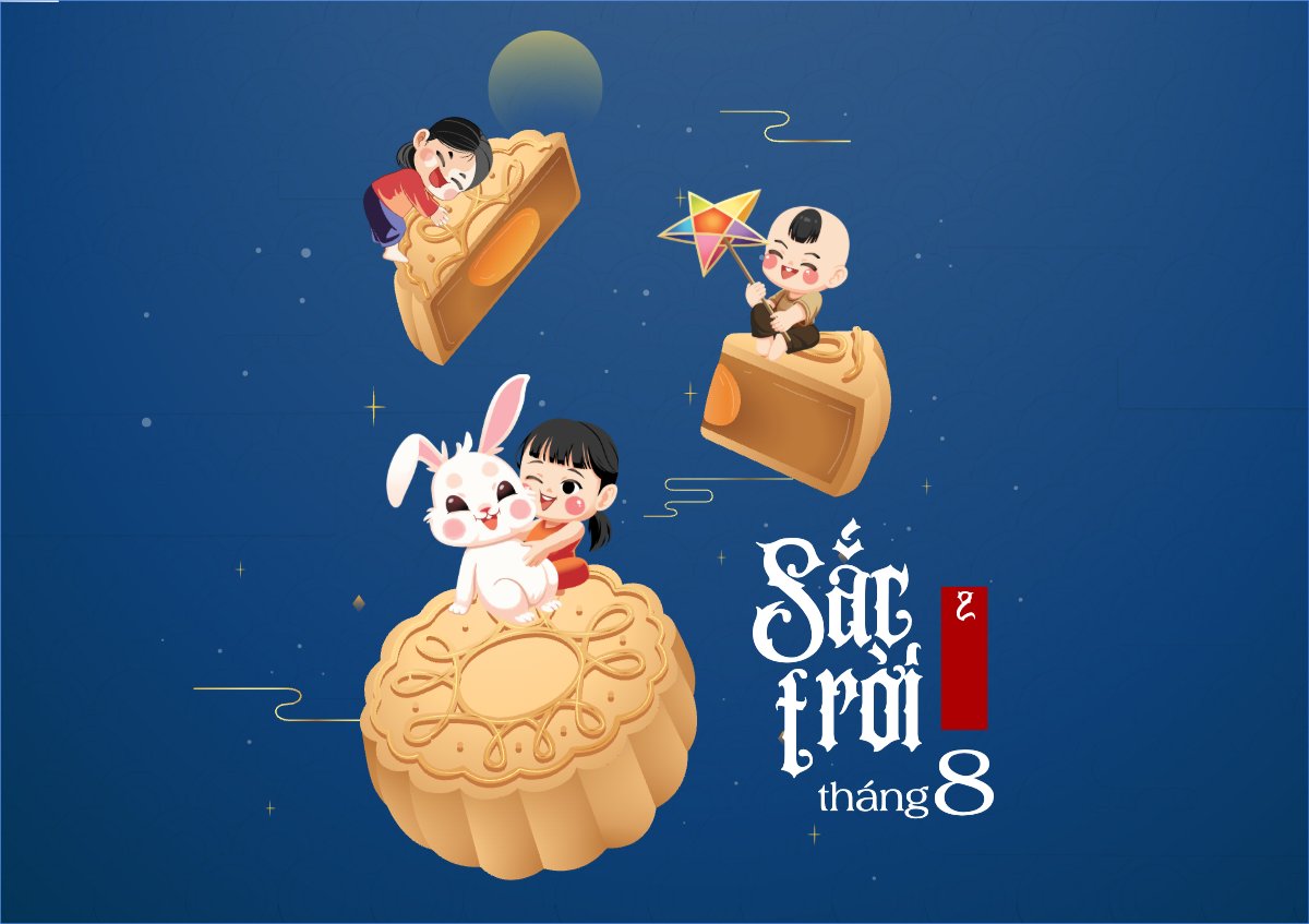 Trung thu, Tết Đoàn Viên, mid-autumn festival, sự kiện, event, dễ thương, cute, chibi, hoạt hình, cartoon