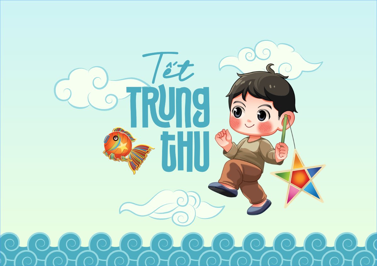 Trung thu, Tết Đoàn Viên, mid-autumn festival, sự kiện, event, dễ thương, cute, chibi, hoạt hình, cartoon