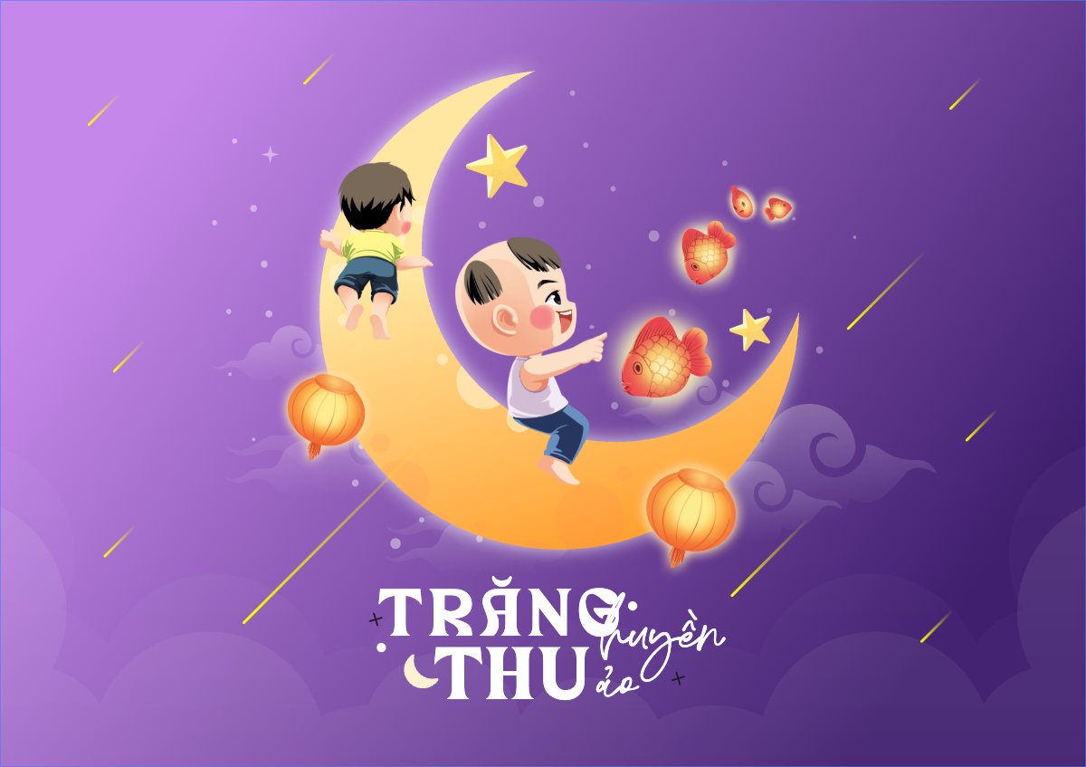 Trung thu, Tết Đoàn Viên, mid-autumn festival, sự kiện, event, dễ thương, cute, chibi, hoạt hình, cartoon	
