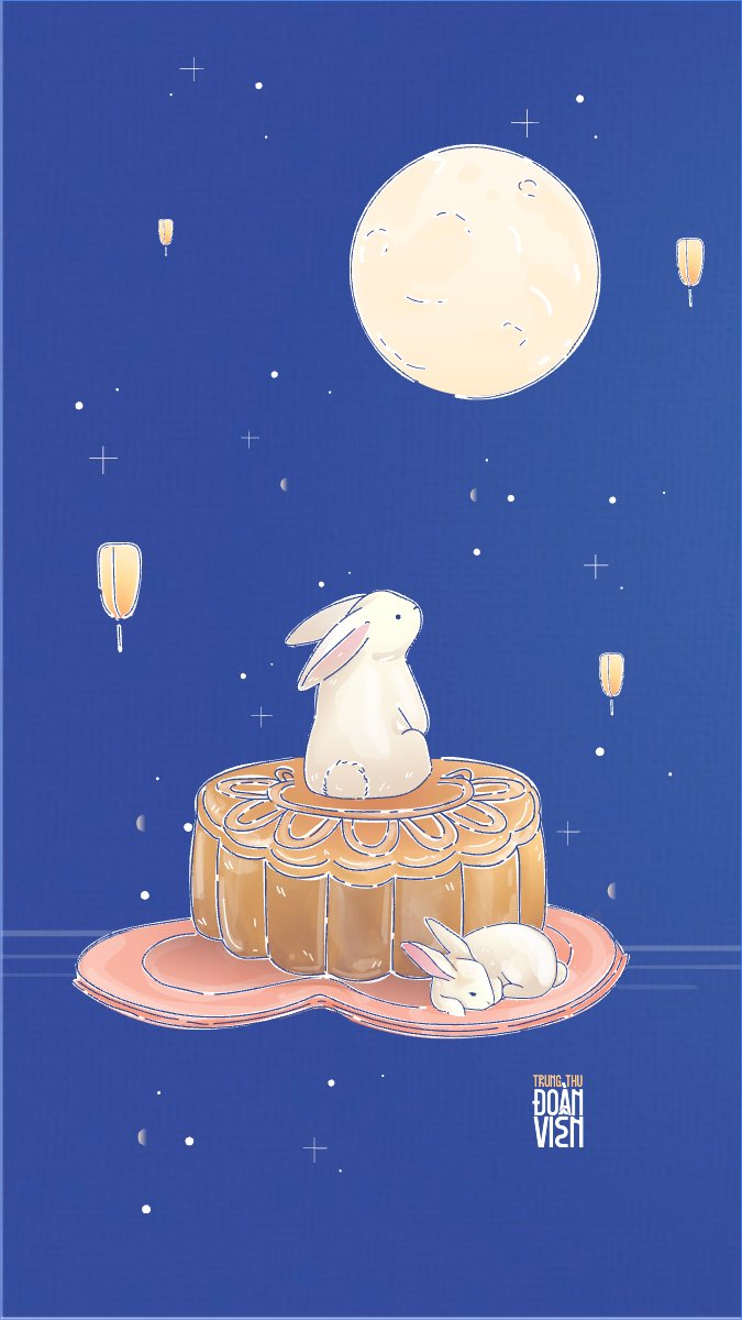 Trung thu, Tết Đoàn Viên, mid-autumn festival, sự kiện, event, dễ thương, cute, chibi, hoạt hình, cartoon