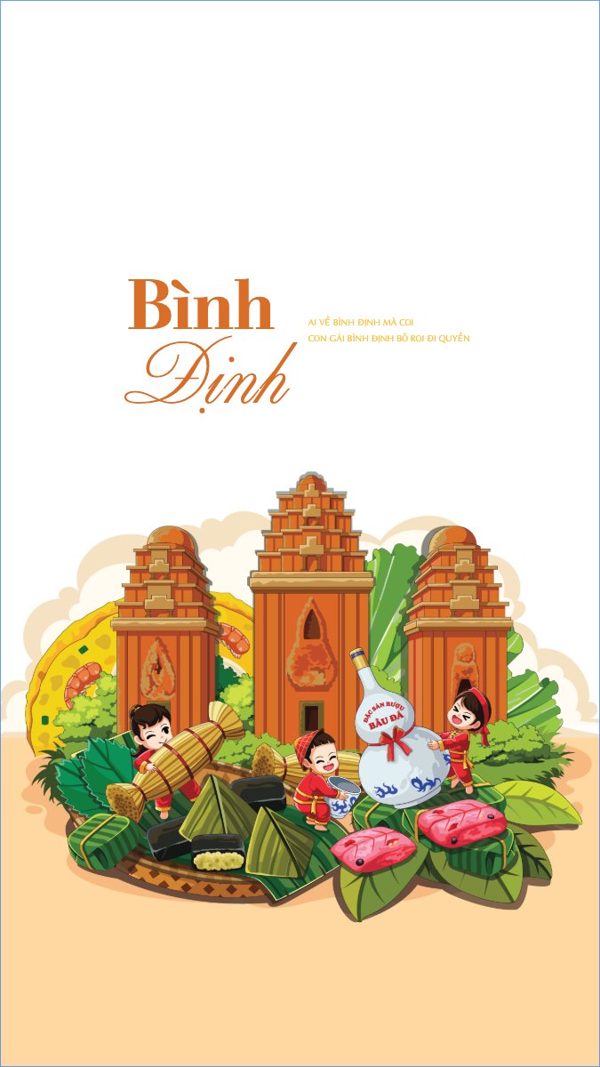 Bình Định, Việt Nam, địa danh, du lịch, travel, dễ thương, cute, chibi, hoạt hình, cartoon	