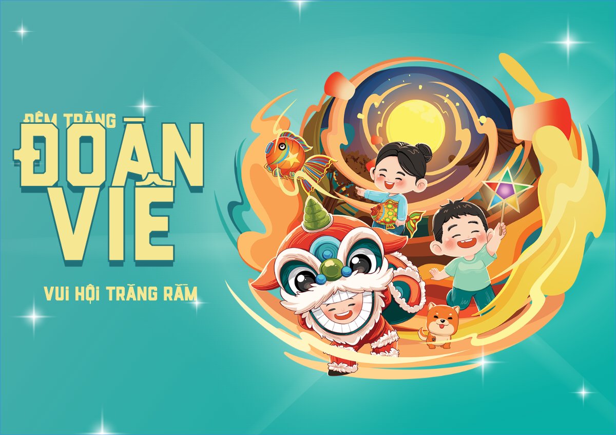 Trung thu, Tết Đoàn Viên, mid-autumn festival, sự kiện, event, dễ thương, cute, chibi, hoạt hình, cartoon	