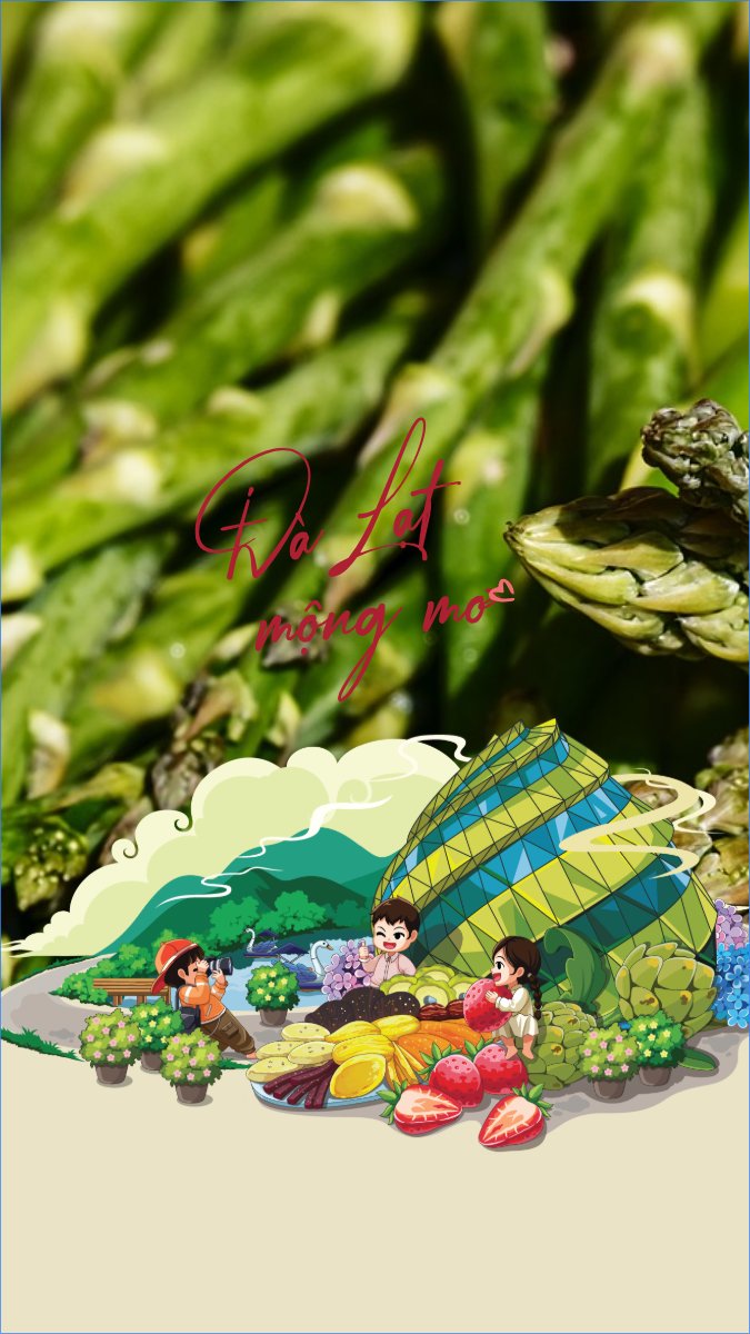 Đà Lạt, Việt Nam, địa danh, du lịch, travel, dễ thương, cute, chibi, hoạt hình, cartoon	