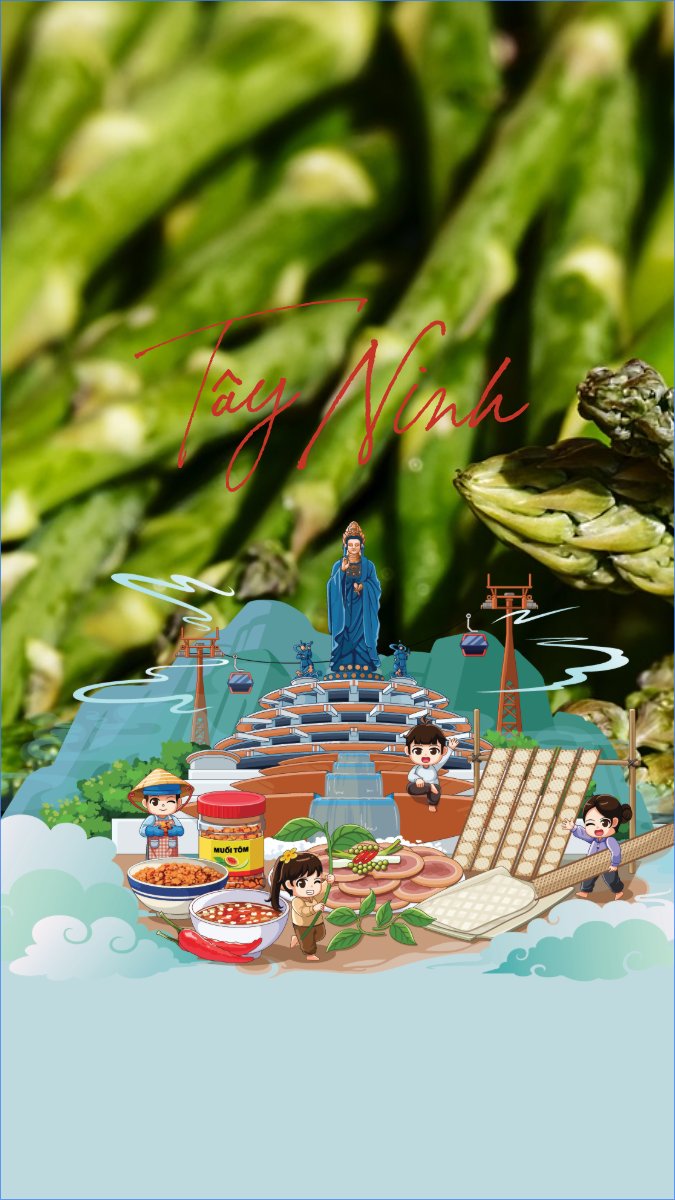 Tây Ninh, Việt Nam, địa danh, du lịch, travel, dễ thương, cute, chibi, hoạt hình, cartoon	