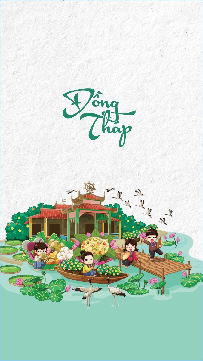 Đồng Tháp, Việt Nam, địa danh, du lịch, travel, dễ thương, cute, chibi, hoạt hình, cartoon	
