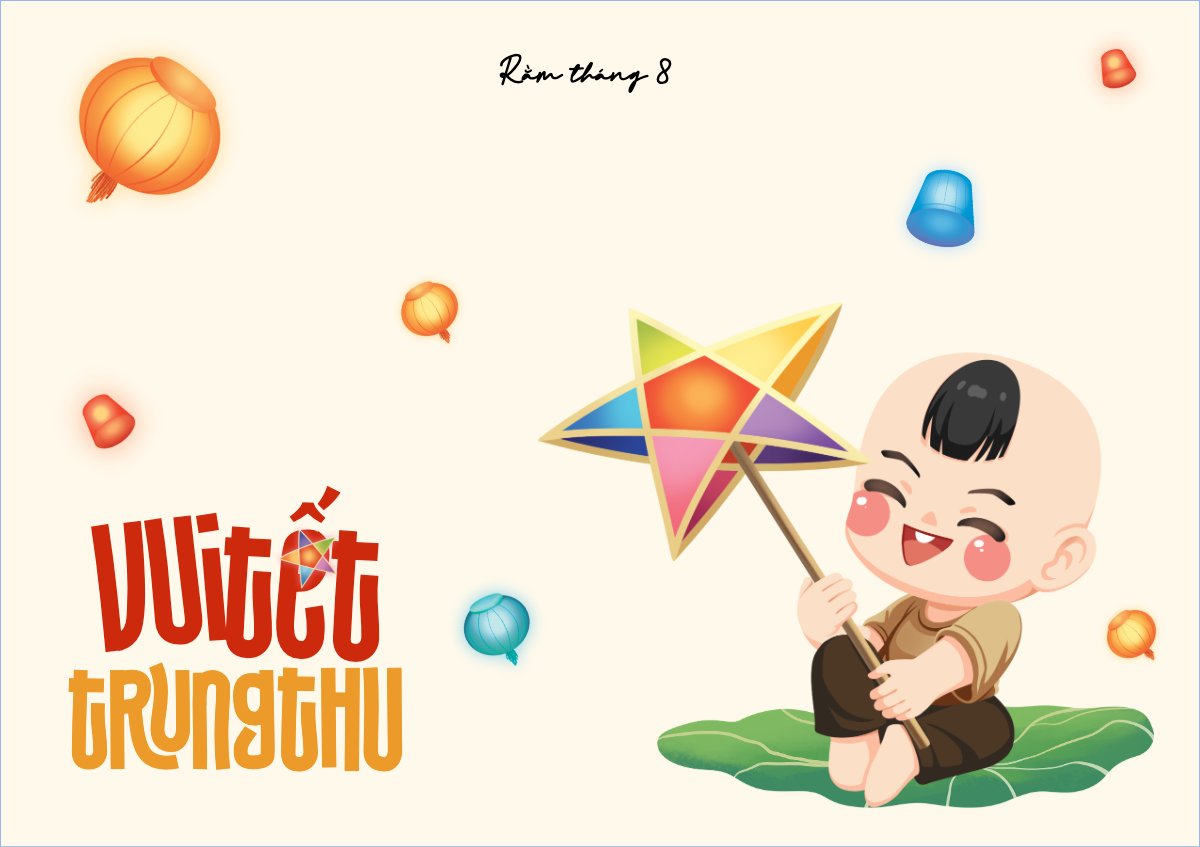 Trung thu, Tết Đoàn Viên,  mid-autumn festival, sự kiện, event, dễ thương, cute, chibi, hoạt hình, cartoon