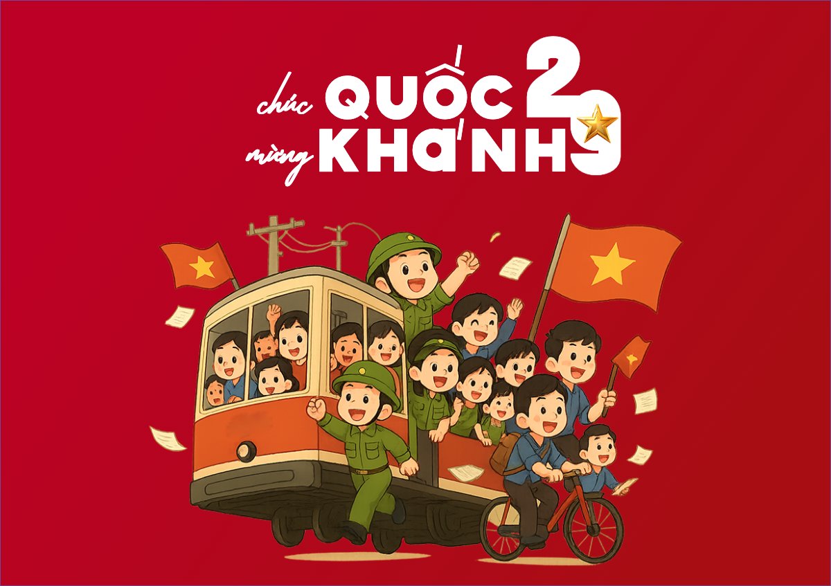 Việt Nam, lễ hội, 2/9, Quốc Khánh, dễ thương, cute, chibi, hoạt hình, cartoon