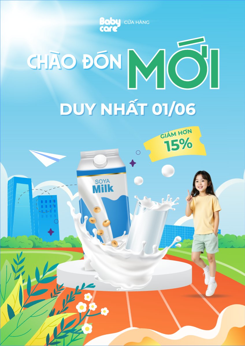 Quốc tế thiếu nhi, 1/6, trẻ em, quảng cáo, giảm giá, ưu đãi, sale, ẩm thực, nước uống