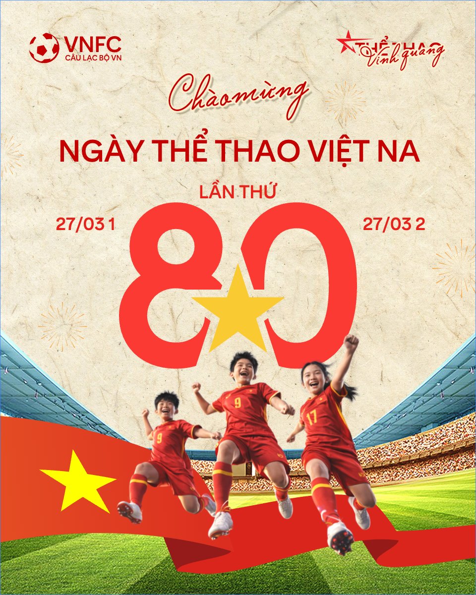 Chào mừng ngày thể thao Việt Nam 27/3