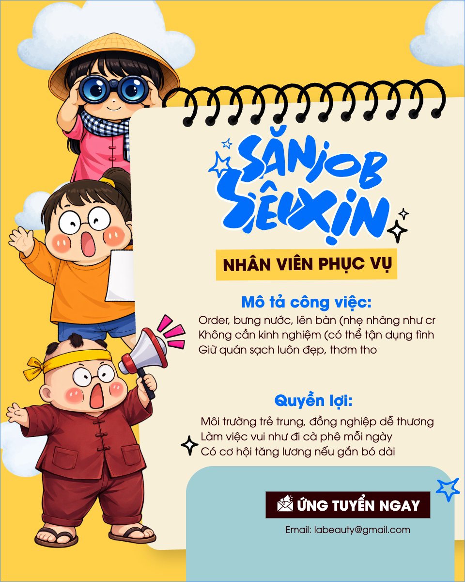 Tuyển dụng nhân viên phục vụ