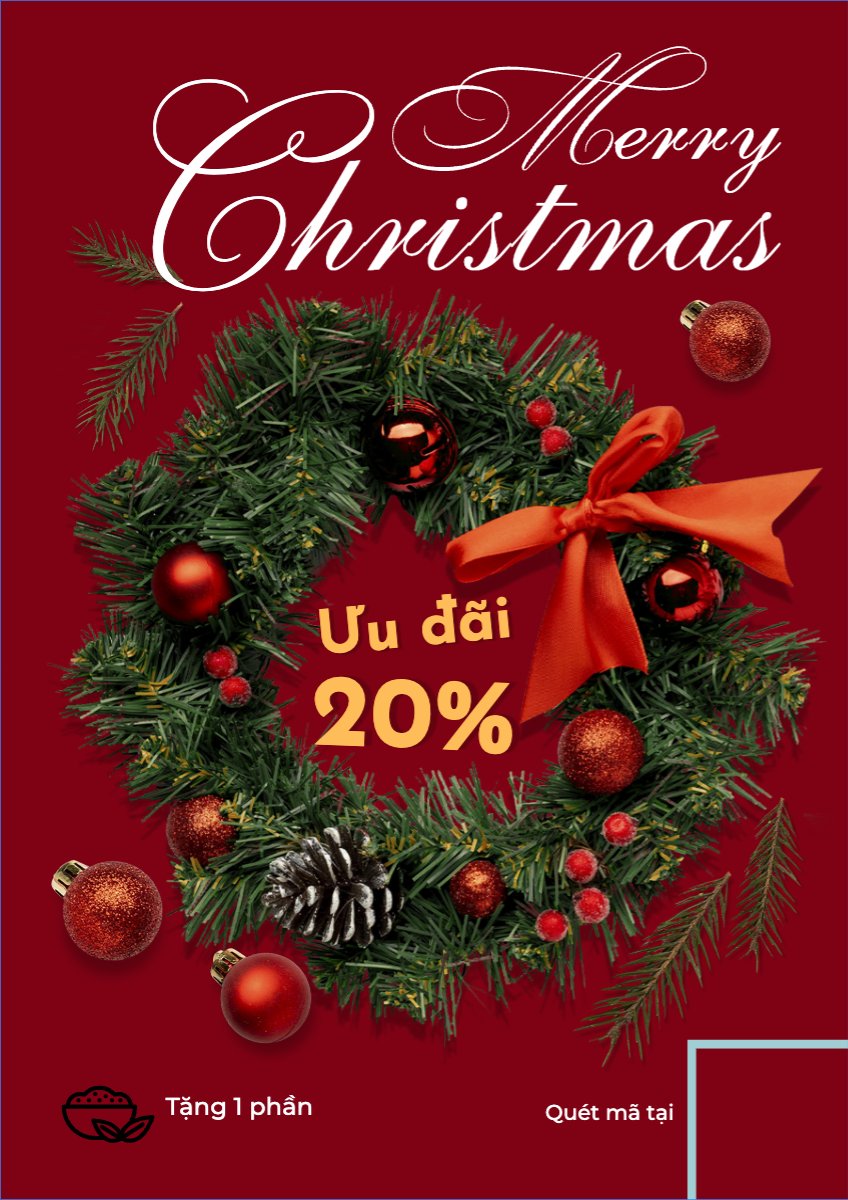 Mẫu Poster chuẩn Giáng sinh, Christmas, Noel, 25/12, Sự kiện, event, chương trình, sale, giải trí, entertainment — LayerPic