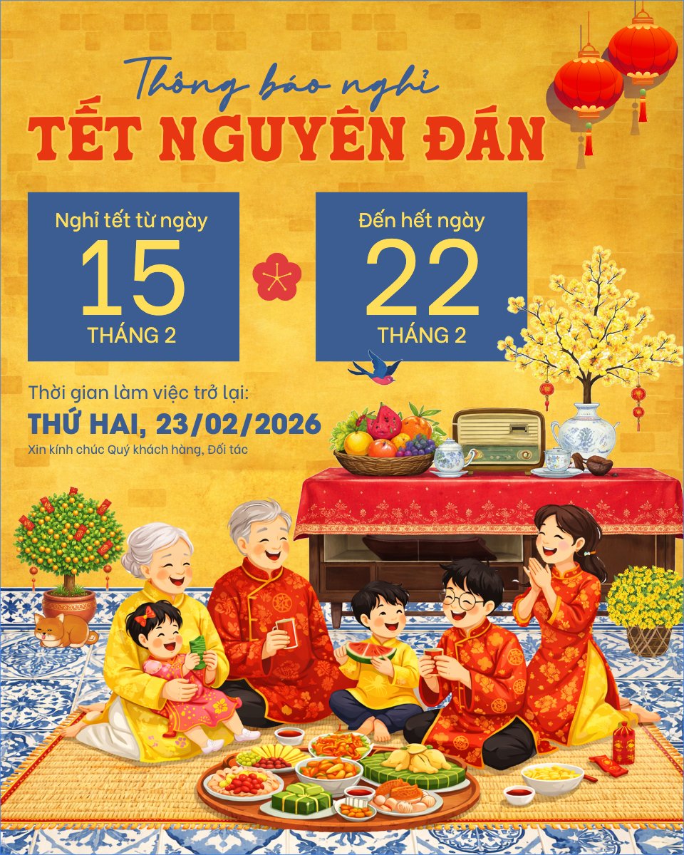 Thông báo nghỉ tết Nguyên Đán