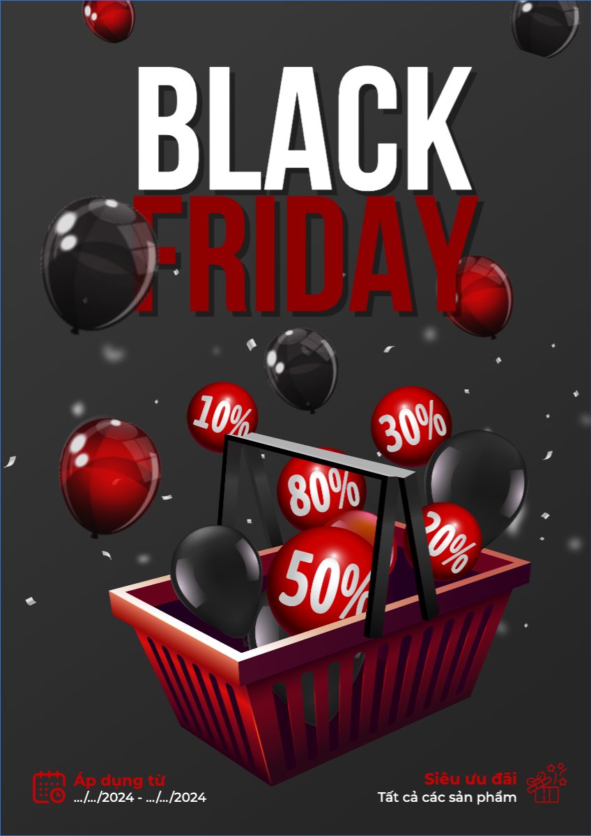 Black Friday, sự kiện, event, chương trình, sale, thứ 6 đen tối