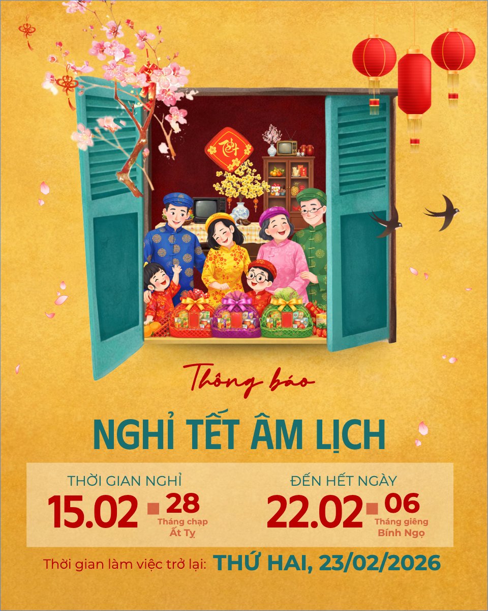 Thông báo nghỉ tết Nguyên Đán