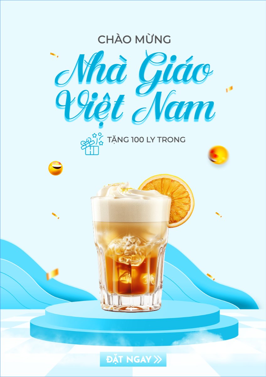 Ngày nhà giáo, 20/11, Teacher's day, nước uống, juice, giải khát, F&B, drink