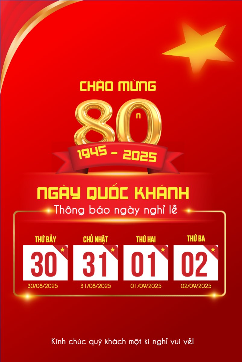 2/9, Quốc Khánh, lễ hội, thông báo, lịch nghỉ, Việt Nam, sự kiện, event, hiện đại, modern