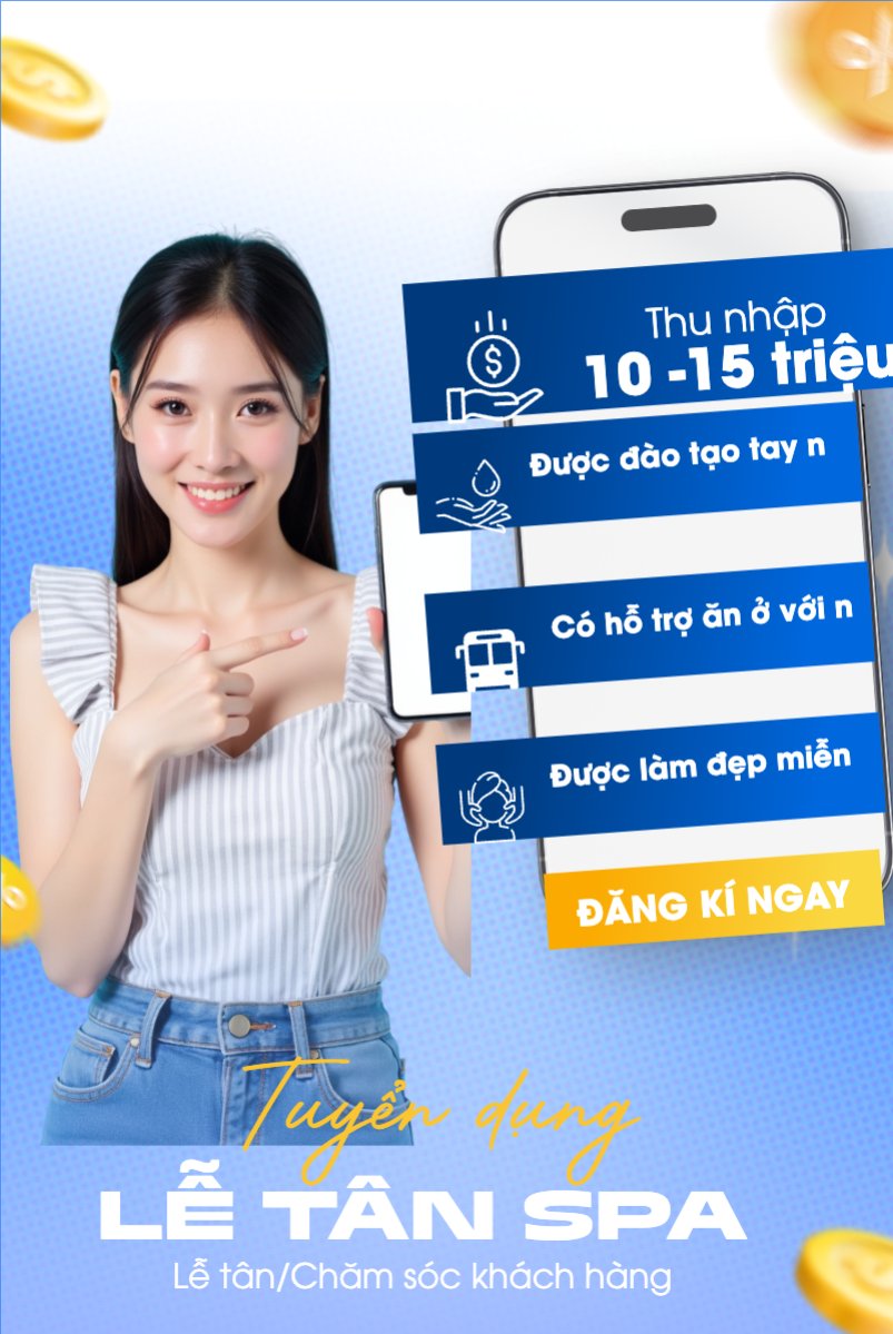 Spa, tuyển dụng, beauty, làm đẹp, thẩm mỹ, cosmetics, hiện đại, morden
