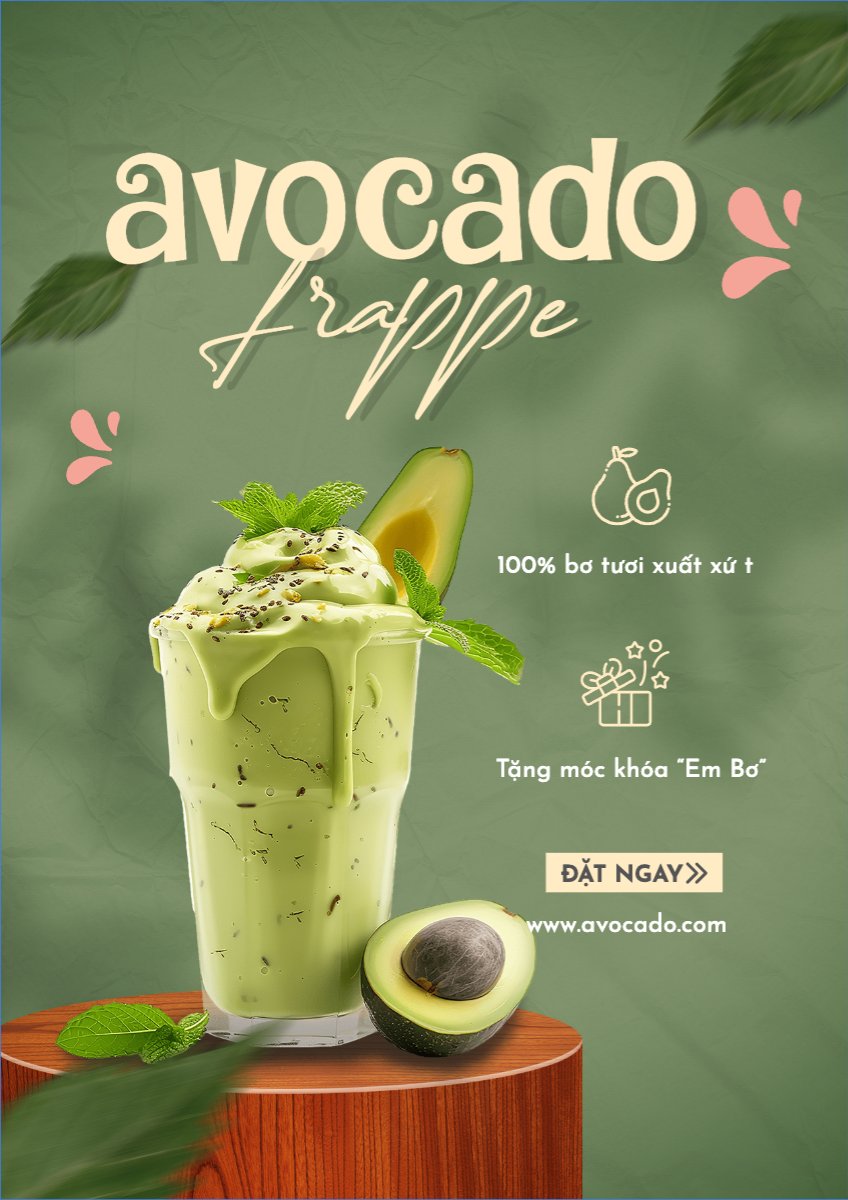 Nước uống, juice, giải khát, F&B, drink, sinh tố
