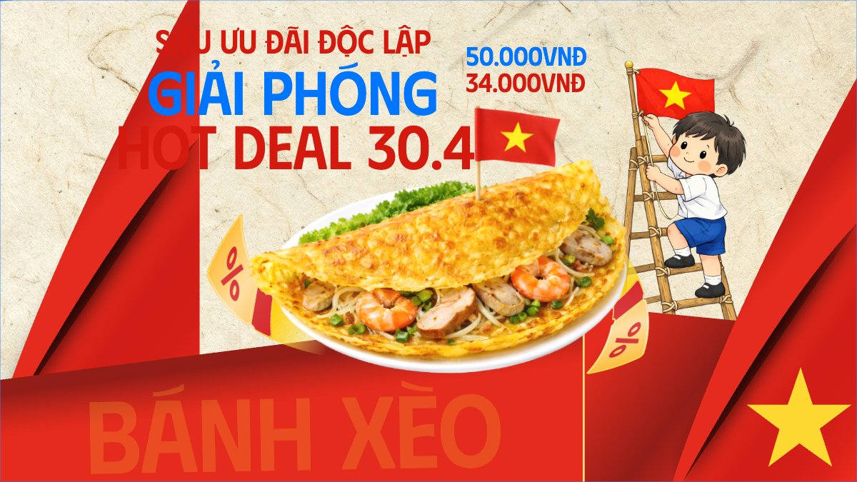 Siêu ưu đãi độc lập giải phóng Hot Deal 30.4