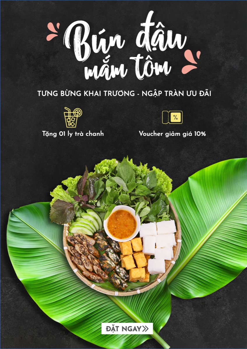Đồ ăn, food, thực phẩm, ẩm thực, món ăn, F&B, nhà hàng, thức ăn, bún đậu