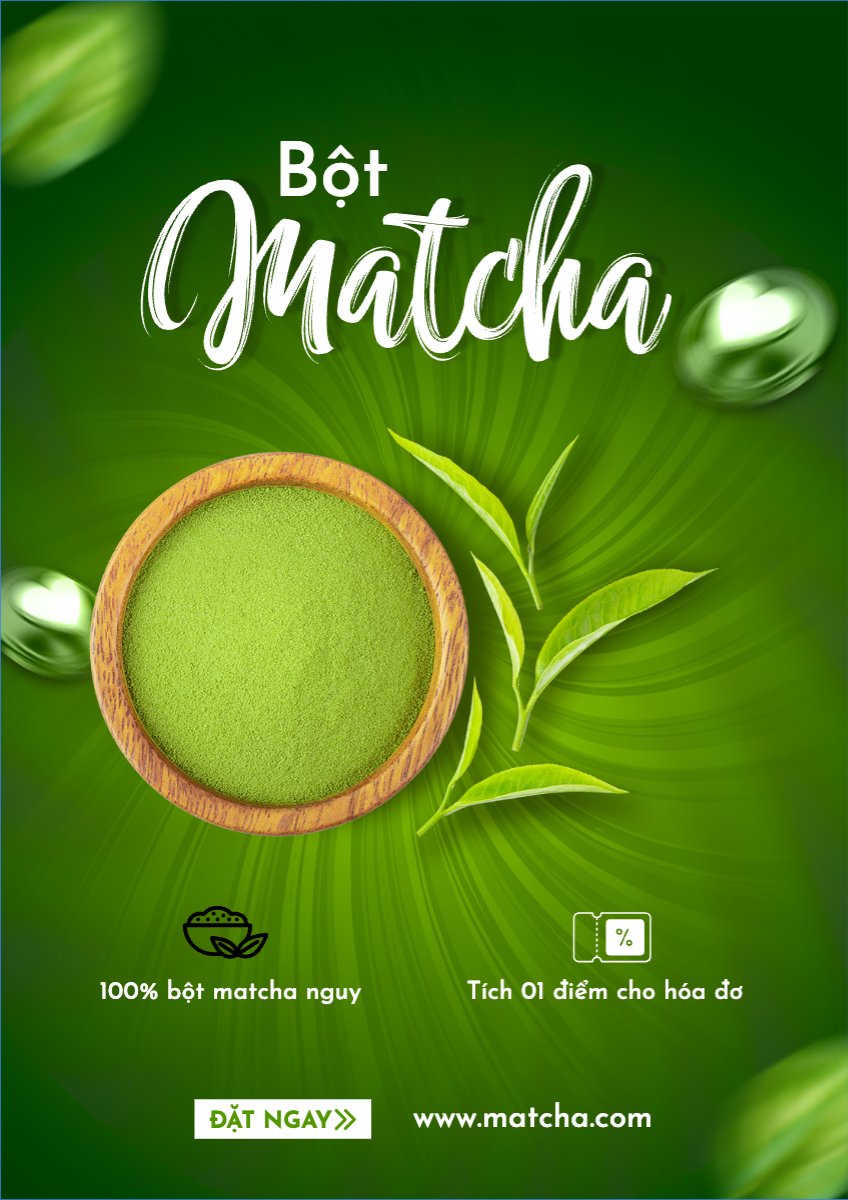 Nước uống, juice, giải khát, F&B, drink, matcha