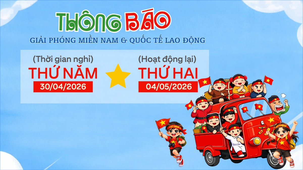 Lịch nghỉ lễ 30/4-1/5