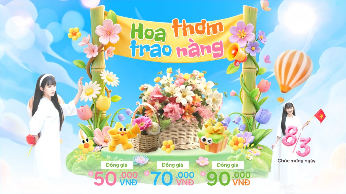 Hoa thơm trao nàng