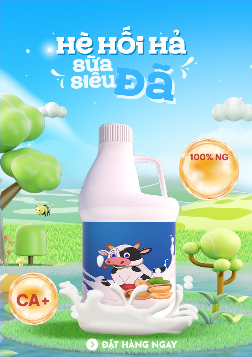 Nước uống, juice, giải khát, F&B, drink, milk, sữa