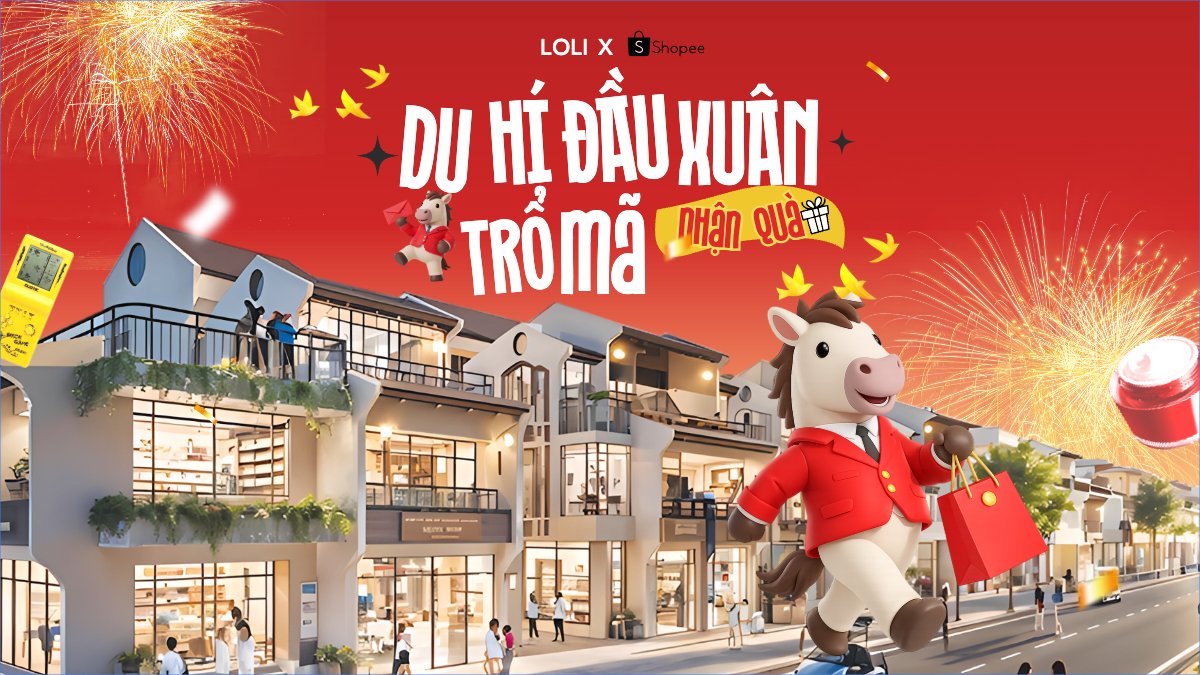 Mẫu Bài post MXH (16:9) Du hí đầu xuân nhận quà trổ mã — LayerPic