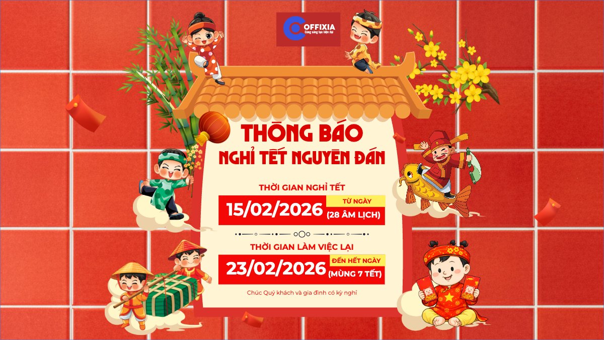 Mẫu Bài post MXH (16:9) Thông báo nghỉ tết Nguyên Đán — LayerPic