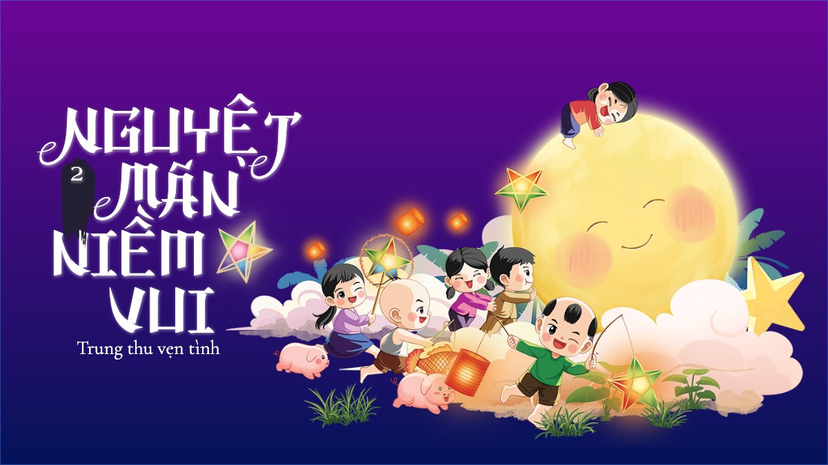 Trung thu, Tết Đoàn Viên, mid-autumn festival, lễ hội, sự kiện, event, dễ thương, cute, chibi, hoạt hình, cartoon