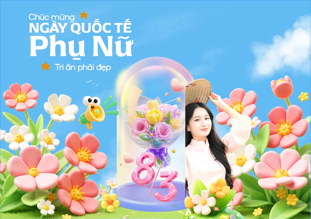 Chúc mừng ngày Quốc tế phụ nữ 8/3