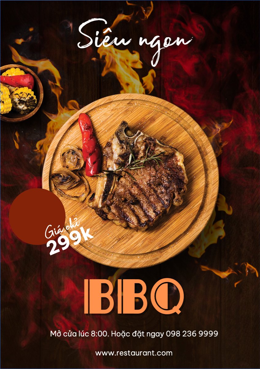 thông báo, quảng cáo, food, drink, restaurant, nhà hàng, f&b, sale
