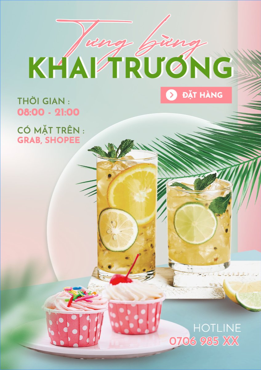 Nước uống, juice, giải khát, F&B, drink
