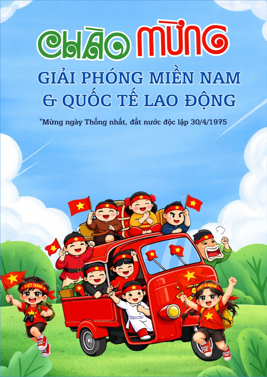 Nhiệt liệt chào mừng ngày Giải phóng miền Nam, thống nhất đất nước