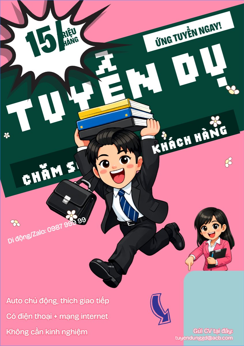 Tuyển dụng chăm sóc khách hàng